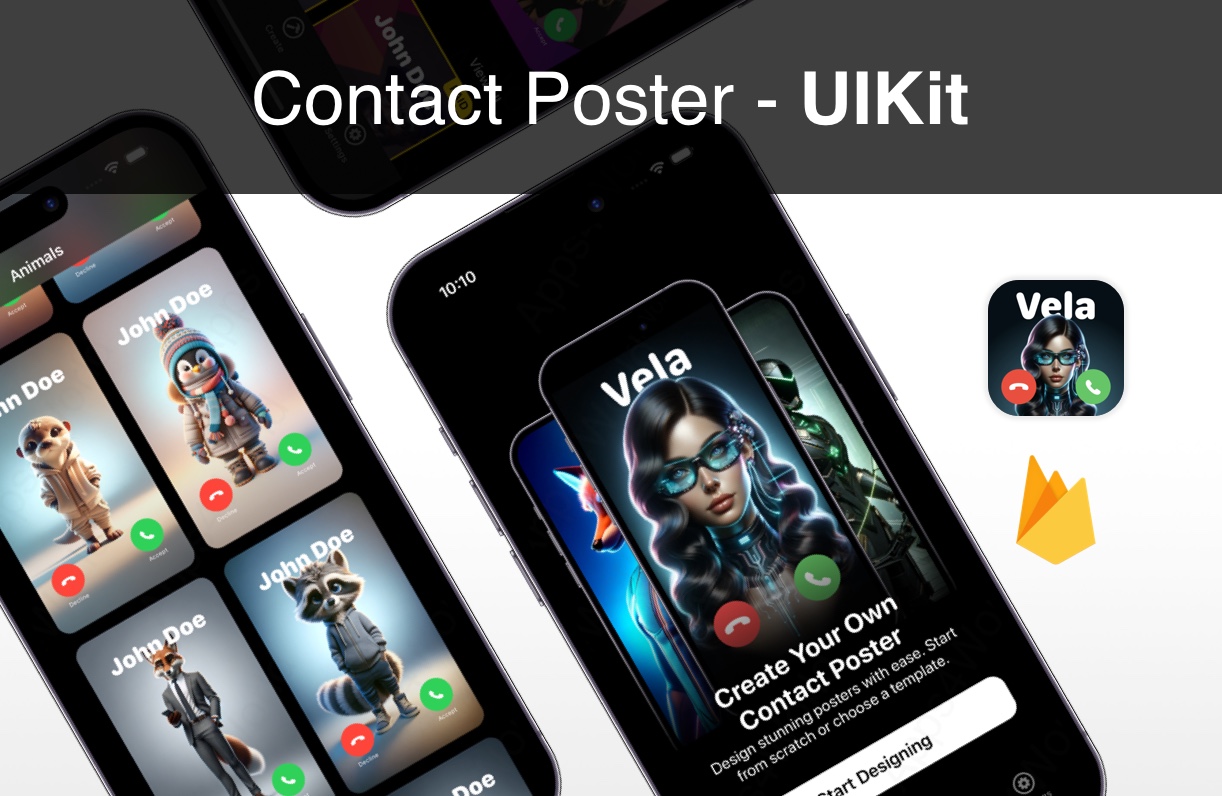 Contact Poster iOS app template